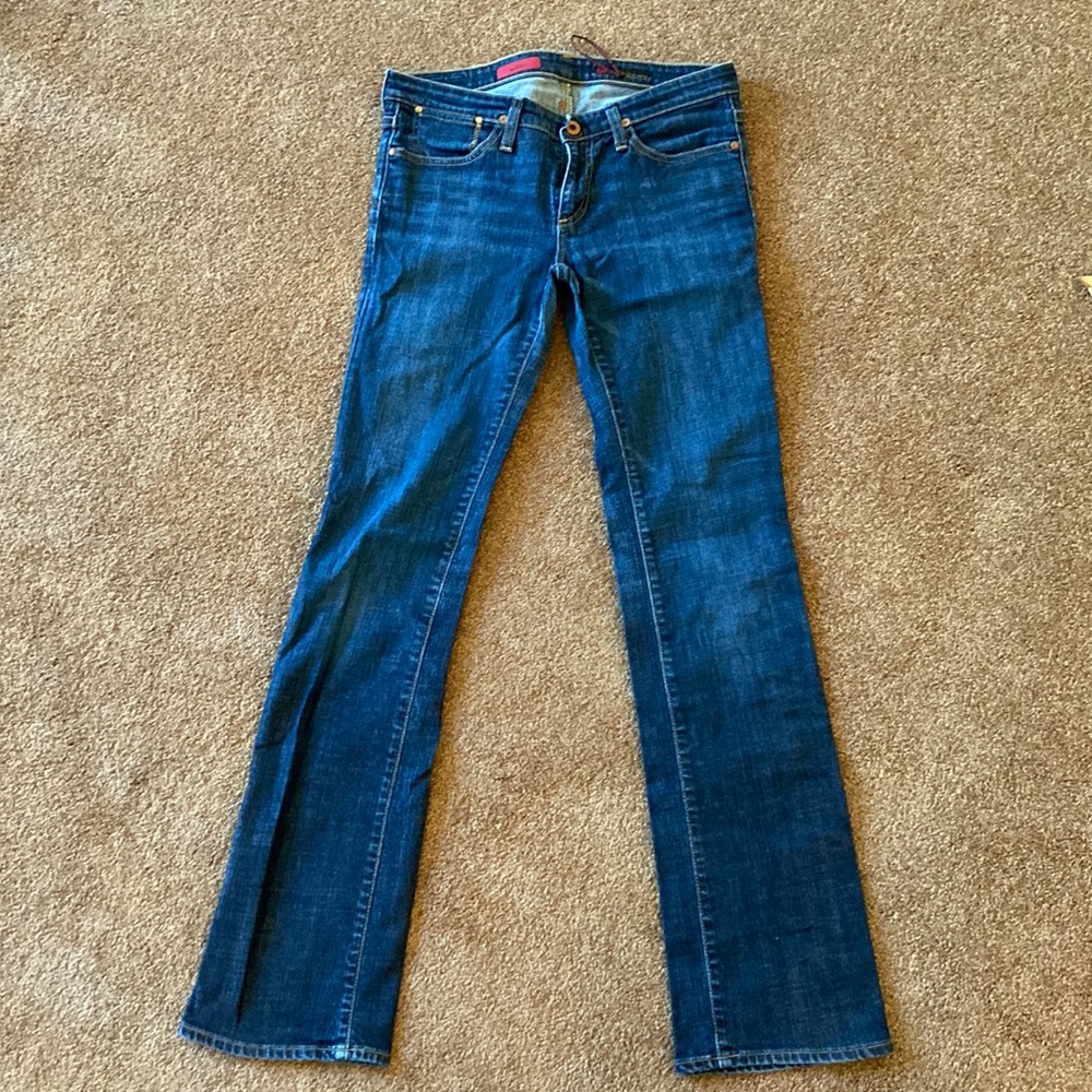 Blue Strait-leg Classic Jeans by AG